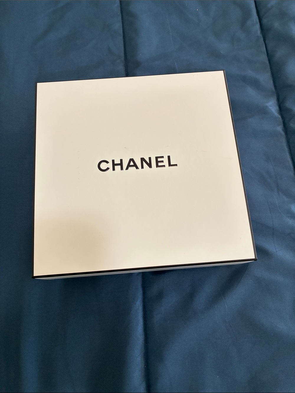 CHANEL White Box with Black Logo